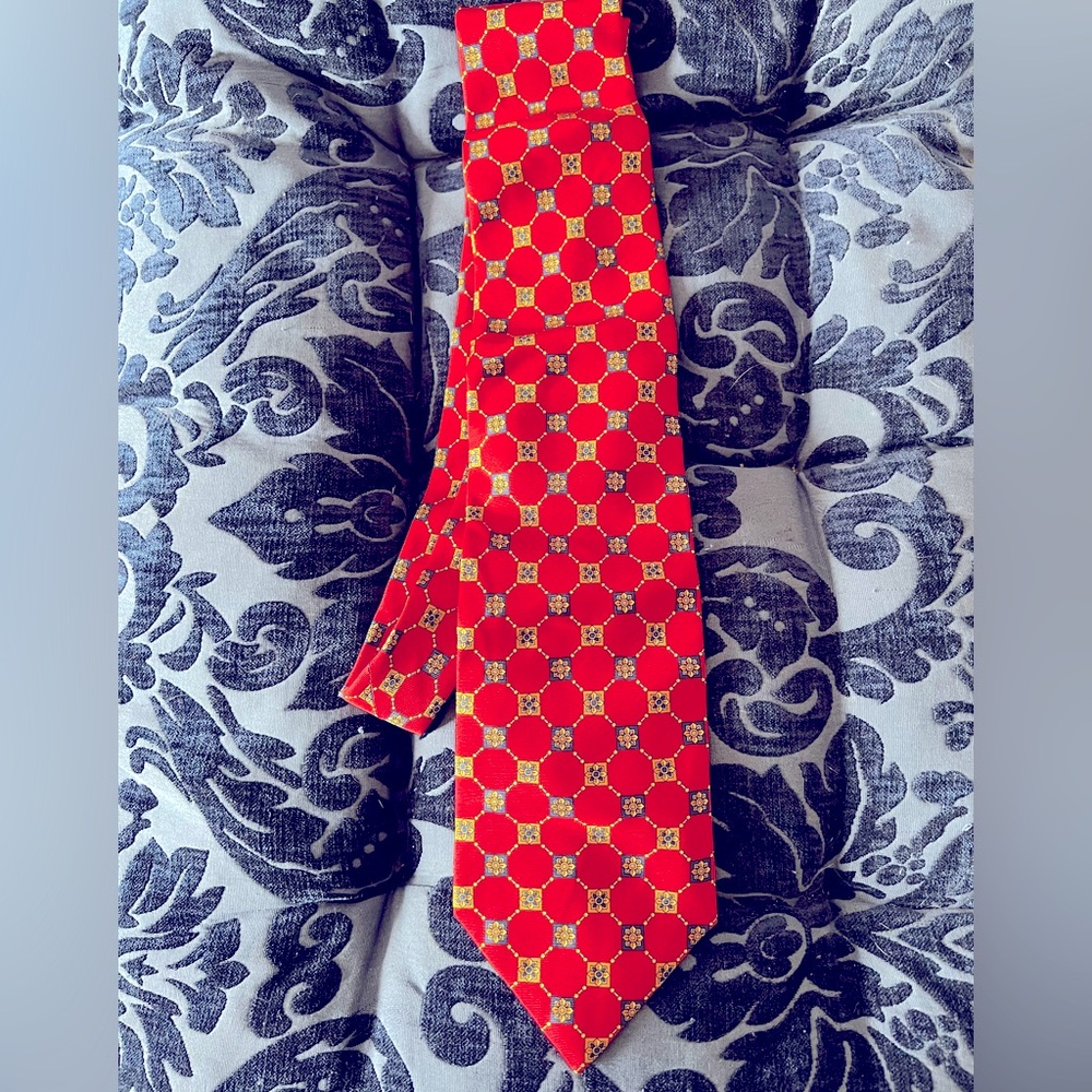 Vintage 1980s Leonardo Strelli Silk Tie- Mint condition - Picture 2 of 4